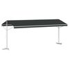 vidaXL Tenda autoportante 6 x 3 m Poliestere Antracite