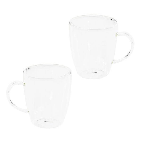 HI Set Bicchieri per Cappuccino 2 pz 270 ml Trasparente