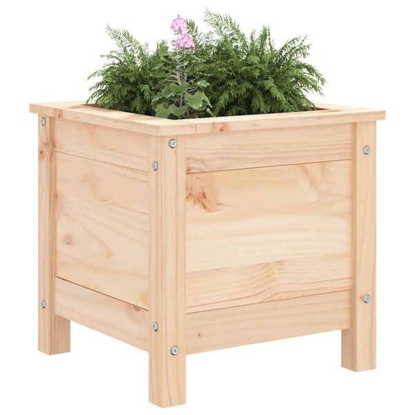 vidaXL Fioriera da Giardino 40x40x39 cm in Legno Massello di Pino