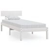 vidaXL Giroletto Bianco in Legno Massello di Pino 90x200 cm