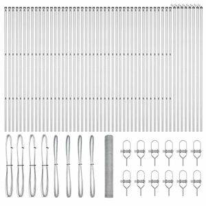 vidaXL Palo della recinzione Argento 100 x 1,2 m (rete da 25 mm)