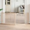 vidaXL Cancello per Cani Pieghevole 2 Pannelli 160 cm Legno di Pioppo