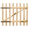 vidaXL Cancello Singolo per Recinzione in Legno di Nocciolo 100x90 cm