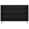vidaXL Credenza Nera 103,5x35x70 cm in Legno Multistrato