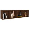 vidaXL Libreria/Mobile TV Rovere Marrone 36x30x143cm Legno Multistrato