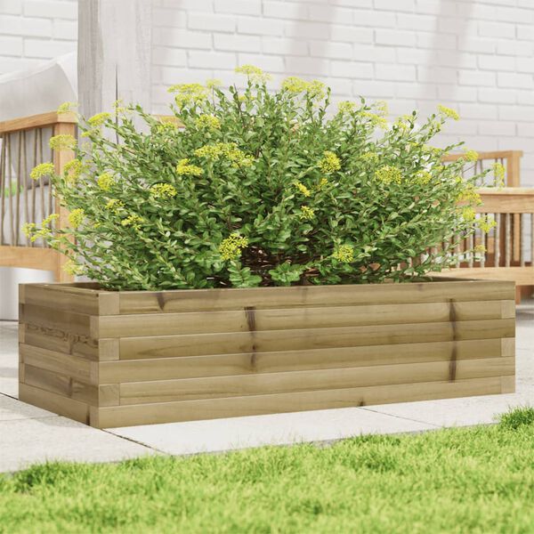 vidaXL Fioriera da Giardino 90x40x23 cm in Legno di Pino Impregnato
