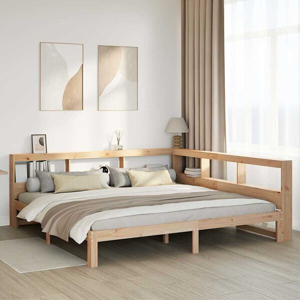 vidaXL Letto Libreria senza Materasso 180x200 cm in Legno di Pino