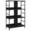 vidaXL Libreria Nera 78,5x33x117,5 cm in Legno Multistrato