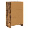 vidaXL Comodini 2 pcs Rovere fum&eacute; 40 x 30 x 467 cm Legno multistrato