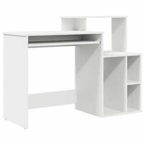 vidaXL Scrivania Bianco 120,5 x 44 x 88,5 cm Legno ingegnerizzato