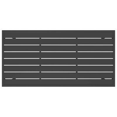 vidaXL Tavolo da Pranzo da Giardino Antracite 110x54x70 cm Acciaio