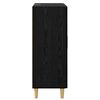 vidaXL Credenza Rovere Nero 69,5 x 34 x 90 cm Legno multistrato
