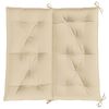 vidaXL Cuscino per Panca Beige 100x(50+50)x7cm in Tessuto Oxford