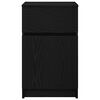 vidaXL Comodini 2pz Neri 39x35x65 cm in Legno Multistrato