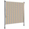 vidaXL Tenda a Rullo Esterno Gialla e Bianca 150x270cm Tessuto Acciaio