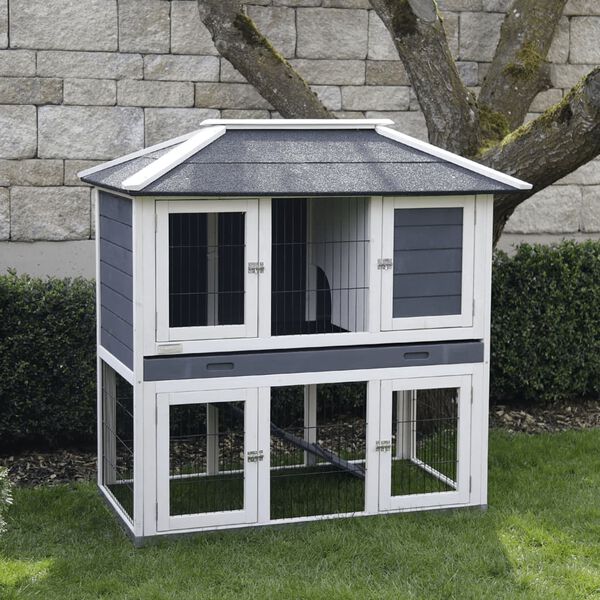 Kerbl Recinto per Roditori Villa 118x68x118 cm Legno Smaltato