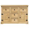 vidaXL Credenza Corona 112x40x75 cm in Legno Massello di Pino