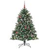 vidaXL Albero di Natale artificiale con 150 LED Verde 150 cm