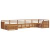 vidaXL Set divani 7 pcs Naturale Legno di Acacia Massello