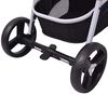 vidaXL Passeggino 3 in 1 in Alluminio Blu e Nero