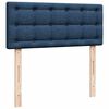 vidaXL Pouf Letto con Materasso e LED Blu 120x200 cm in Tessuto