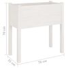 vidaXL Fioriere da Giardino 2 pz Bianche 70x31x70 cm in Legno di Pino