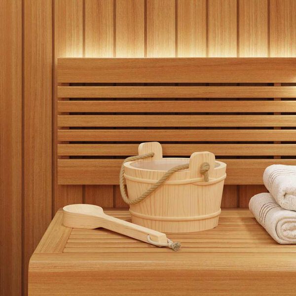 vidaXL Secchio per Sauna 2 pcs Marrone
