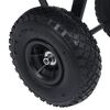 vidaXL Carrello Manuale Ribaltabile da Giardino 300 kg 75 L Nero