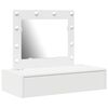 vidaXL Tavolo da Trucco Bianco 83 x 40 x 70 cm Legno multistrato