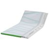 vidaXL Topper per materasso Bianco e Verde 90 x 190 cm