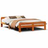 vidaXL Giroletto senza Materasso Marrone Cera 140x200cm Massello Pino