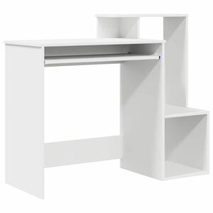 vidaXL Scrivania Bianco 106 x 41 x 88.5 cm Legno multistrato