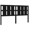 vidaXL Testiera per Letto Nera 185,5x4x100cm in Legno Massello di Pino