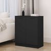 vidaXL Credenze 2 pz Nere 30x30x70 cm in Legno Multistrato