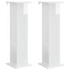 vidaXL Supporto per piante 2 pz Bianco Lucido 30,5 x 30 x 100,5 cm