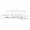 vidaXL Set Salotto da Giardino 5 pz Bianco in Legno Massello di Pino