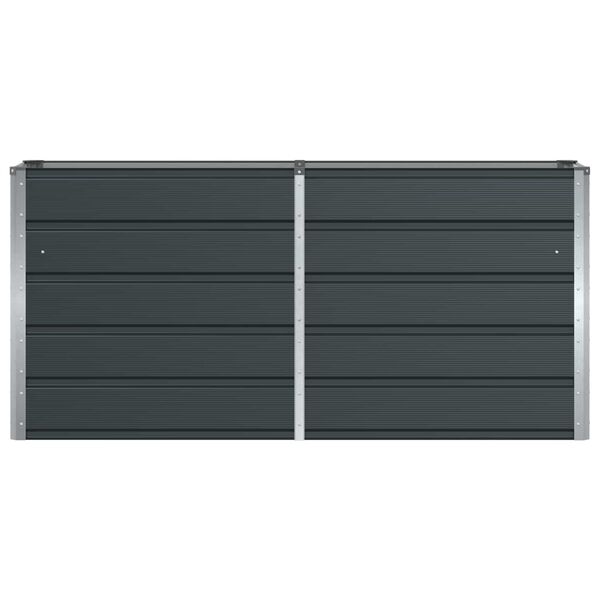 vidaXL Fioriera Antracite 160 x 40 x 75 cm Acciaio