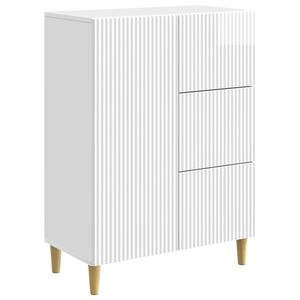 vidaXL Credenza Bianco Lucido 66 x 34,5 x 90 cm Legno ingegnerizzato