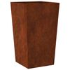 vidaXL Fioriere da Giardino 2 pz 45x45x75 cm in Acciaio Corten
