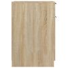 vidaXL Armadietto da Scrivania Rovere Sonoma 33,5x50x75 cm Legno