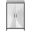 vidaXL Stoccaggio in cucina con porta Argento 60 x 50 x 92 cm Acciaio