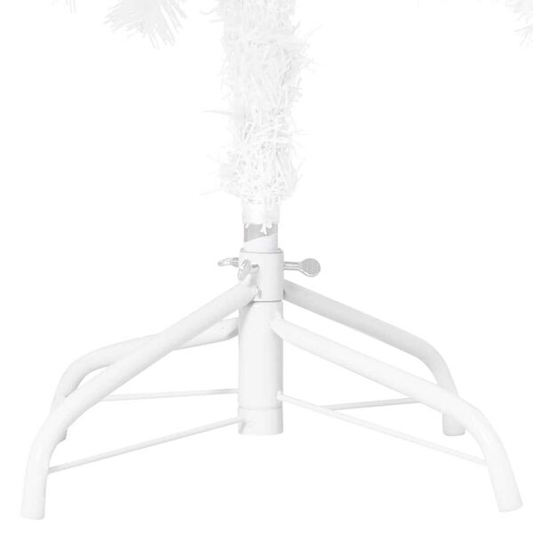 vidaXL Albero di Natale Preilluminato con Palline Bianco 150 cm PVC