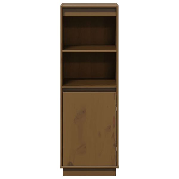 vidaXL Credenza Ambra 37x34x110 cm in Legno Massello di Pino