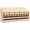 vidaXL Casetta Cova per Galline 5 Scomparti 117x33x54 cm Legno di Pino