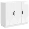vidaXL Credenza Bianco Lucido 89 x 34,5 x 77 cm Legno ingegnerizzato