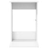 vidaXL Tavolo laterale Bianco 40 x 38 x 62,5 cm Legno multistrato