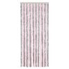 vidaXL Tenda Antimosche Grigio Argento e Rosa 56x185 cm in Ciniglia