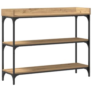 vidaXL Tavolo Consolle rovere artigianale 100 x 30 x 80 cm