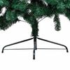 vidaXL Albero di Natale Preilluminato con Supporto Verde 120 cm PVC
