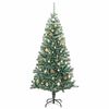 vidaXL Albero di Natale Artificiale con 300 LED Palline e Neve 240 cm